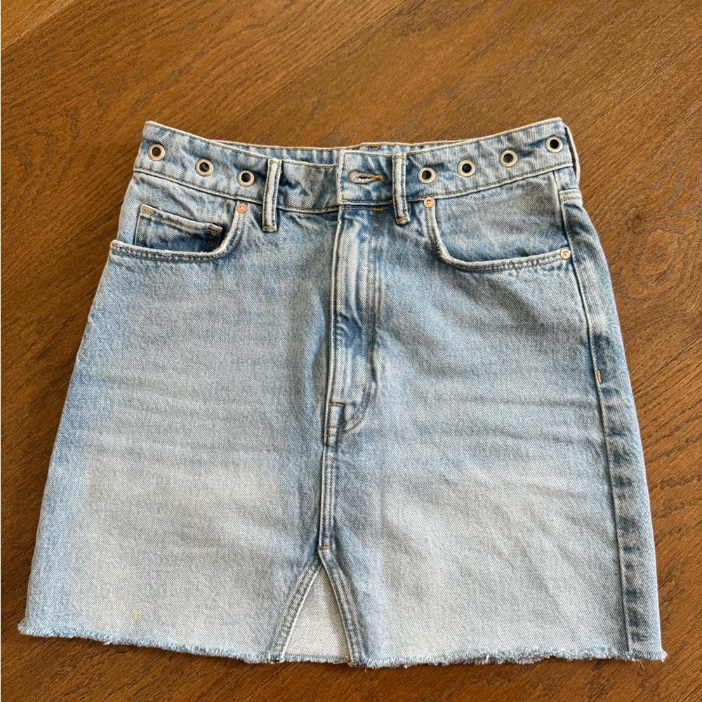 All Saints Denim Skirt